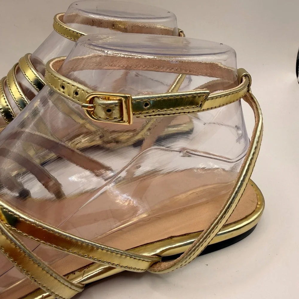 J. Crew Factory strappy metallic